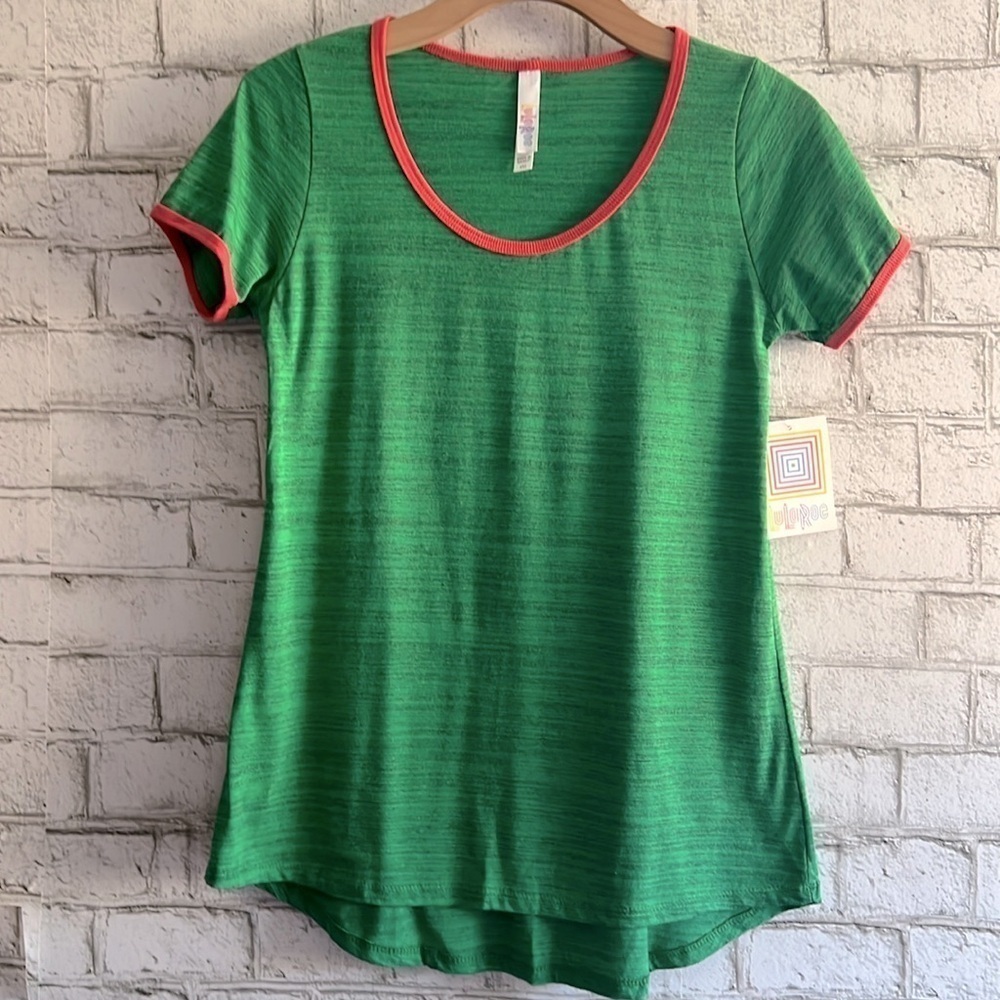 NEW! Short Sleeve Classic T Size XXS LuLaRoe green pink watermelon